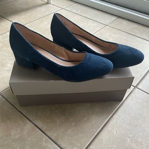 Blue Franco Sarto Suede Pumps - Like New!